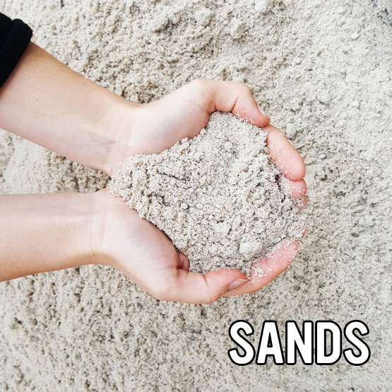 sand hands